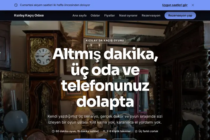 Kızılay Kaçış Odası ekran görüntüsü