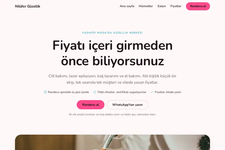 Nilüfer Güzellik ekran görüntüsü