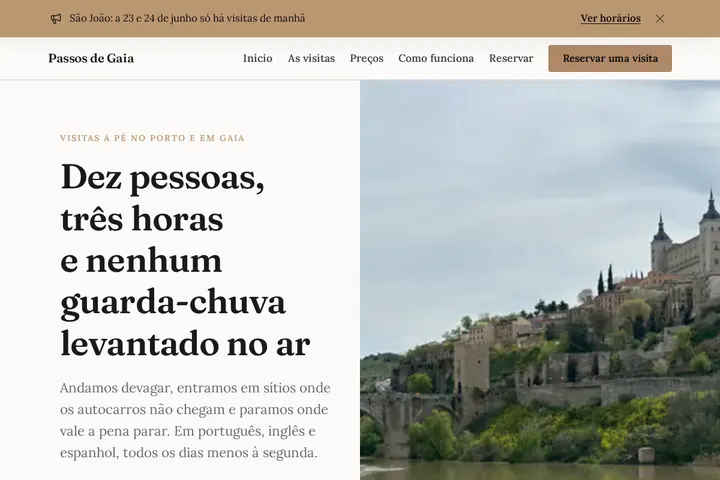 Captura de ecrã de Passos de Gaia