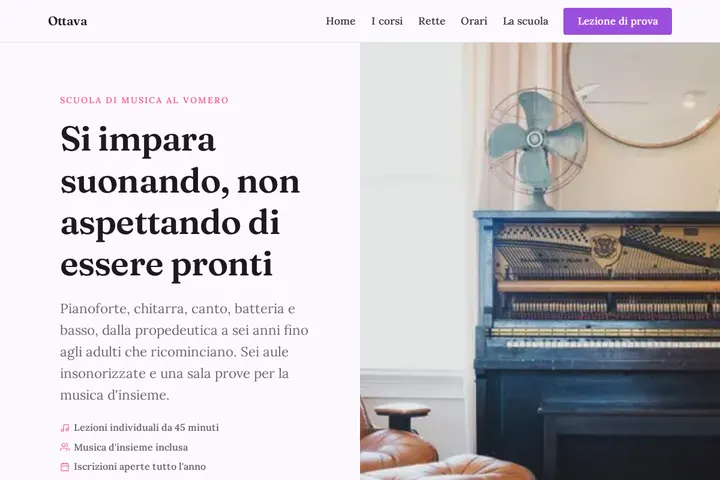 Screenshot di Scuola di Musica Ottava