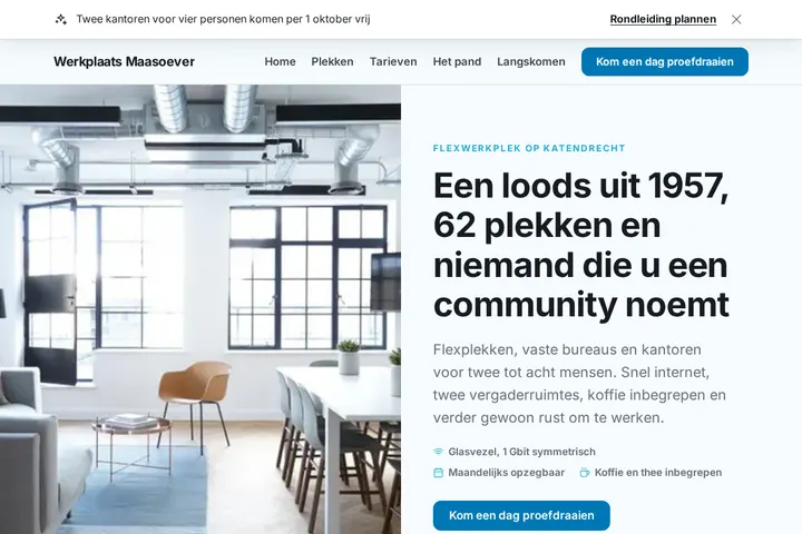 Schermafbeelding van Werkplaats Maasoever